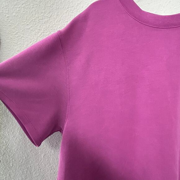 Lululemon All Yours Softstreme T-Shirt Dress Vivid Plum Size Large 12 Athleisure - Picture 6 of 10